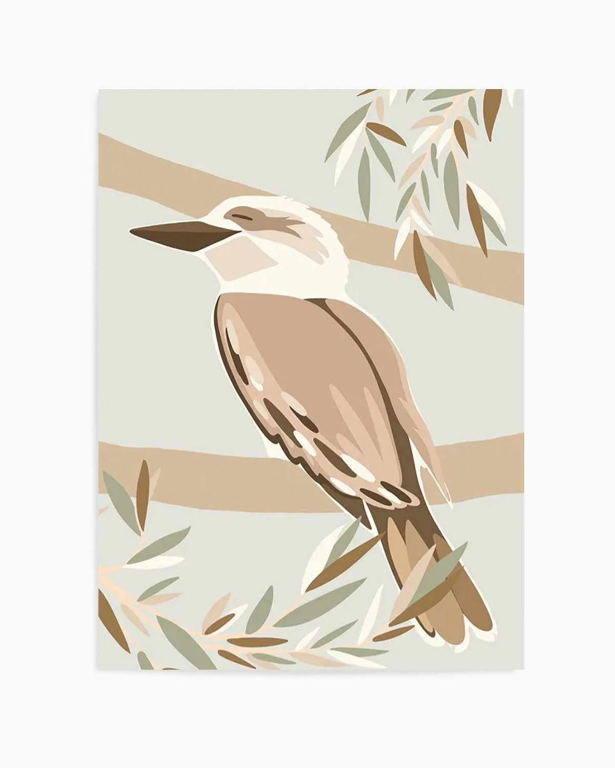 Cool as a Kookaburra Art Print from Olive et Oriel where you can shop wallpaper and artworks online