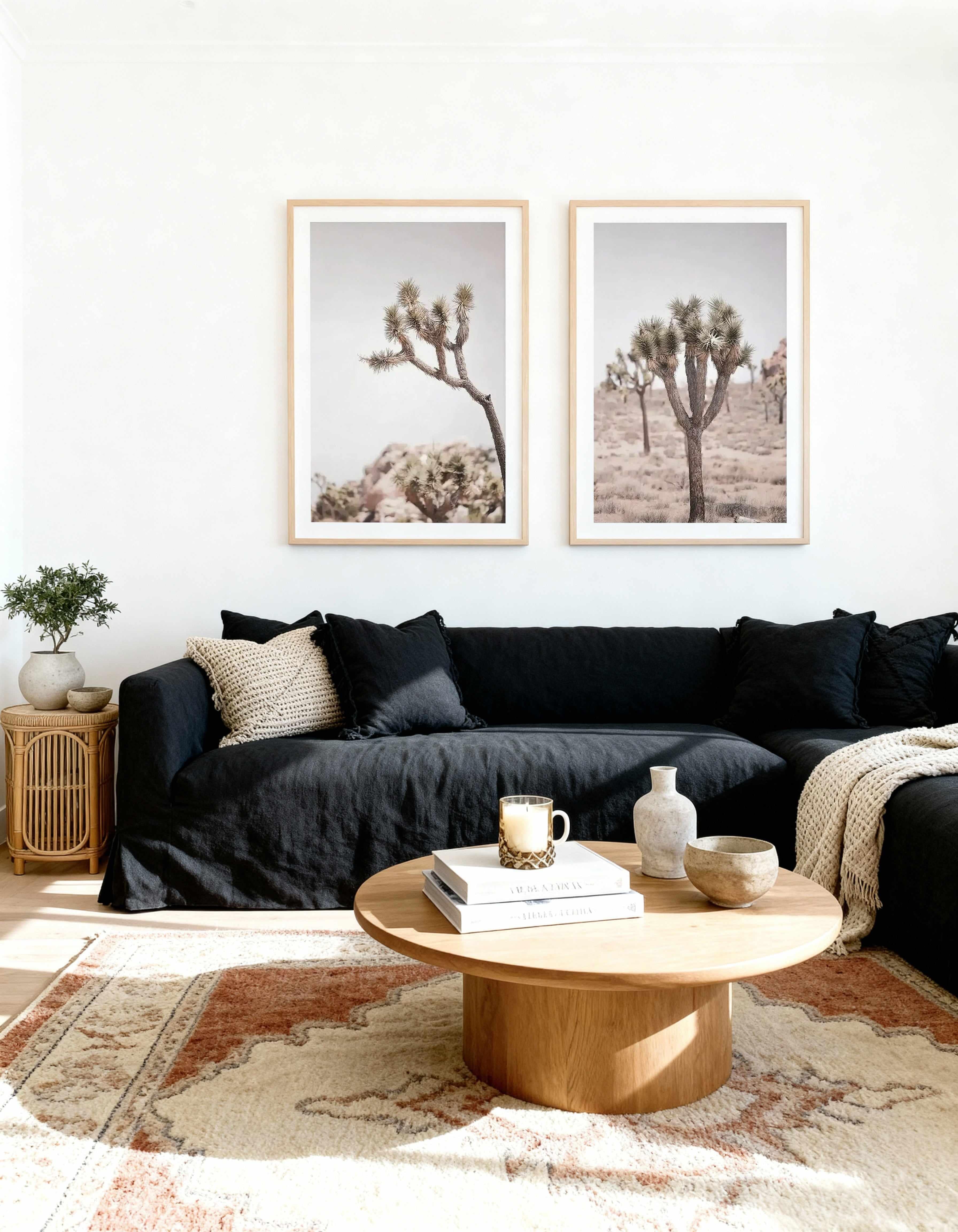 Cool Joshua Tree I & II Art Print Set of 2 | Matching Wall Art from Olive et Oriel where you can shop wallpaper and artworks online