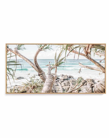 Coolangatta Coast View I, QLD | Panoramic Canvas Art Print from Olive et Oriel where you can shop wallpaper and artworks online