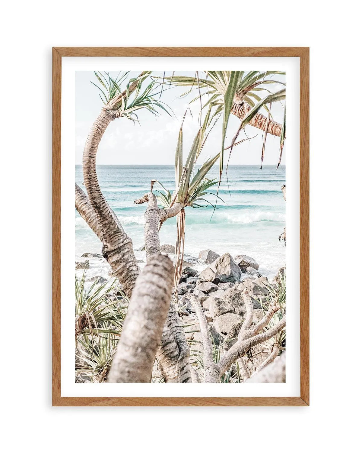 Coolangatta Coast View I, QLD Art Print | PT-PRINT-Olive et Oriel-Olive et Oriel-50x70 cm | 19.6" x 27.5"-Walnut-With White Border-Buy-Australian-Art-Prints-Online-with-Olive-et-Oriel-Your-Artwork-Specialists-Austrailia-Decorate-With-Coastal-Photo-Wall-Art-Prints-From-Our-Beach-House-Artwork-Collection-Fine-Poster-and-Framed-Artwork
