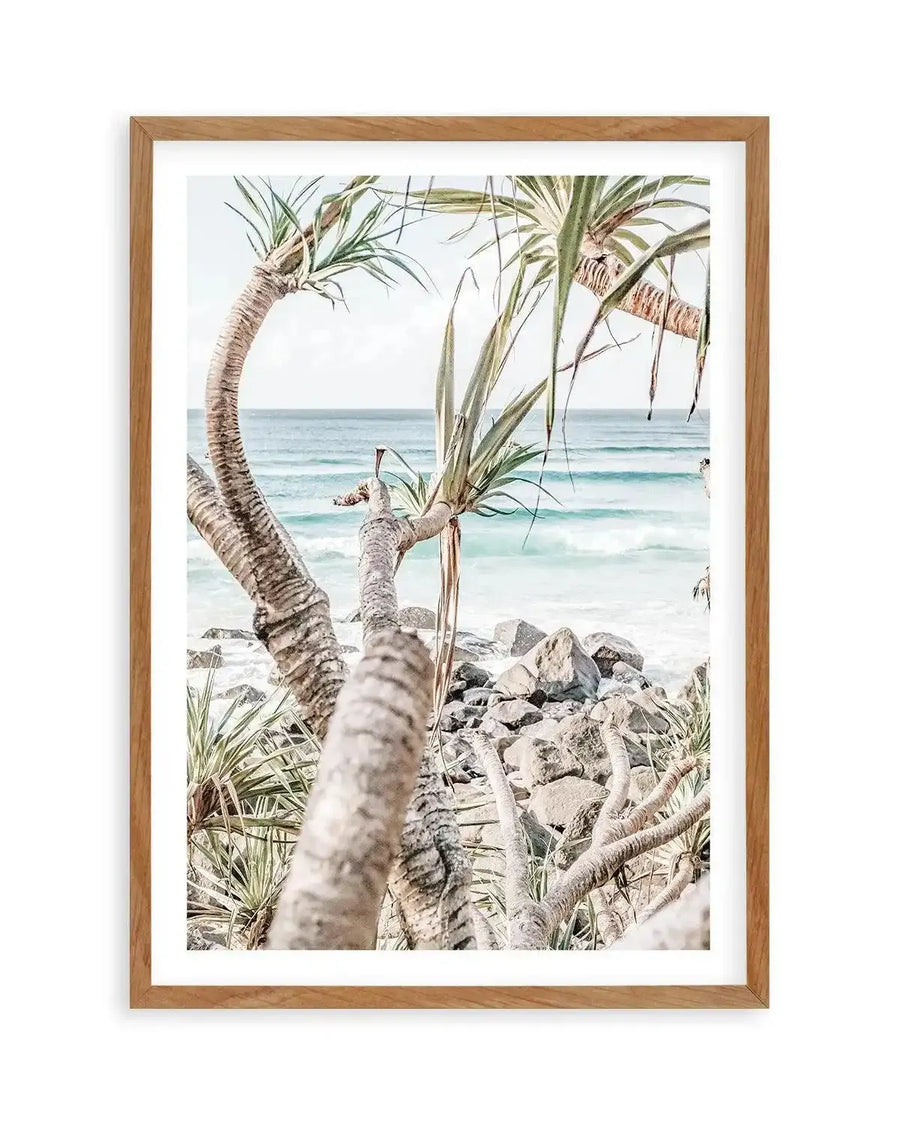 Coolangatta Coast View I, QLD Art Print | PT-PRINT-Olive et Oriel-Olive et Oriel-50x70 cm | 19.6" x 27.5"-Walnut-With White Border-Buy-Australian-Art-Prints-Online-with-Olive-et-Oriel-Your-Artwork-Specialists-Austrailia-Decorate-With-Coastal-Photo-Wall-Art-Prints-From-Our-Beach-House-Artwork-Collection-Fine-Poster-and-Framed-Artwork