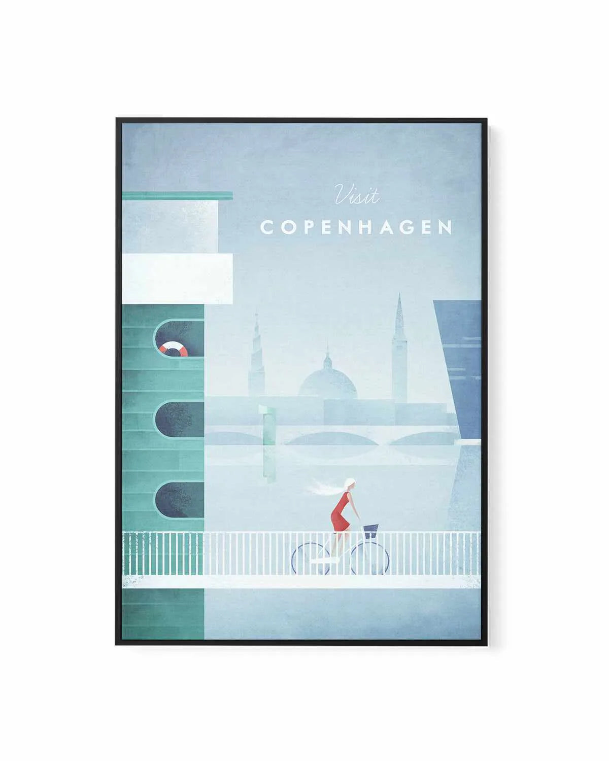 Copenhagen by Henry Rivers | Framed Canvas Art Print from Olive et Oriel where you can shop wallpaper and artworks online
