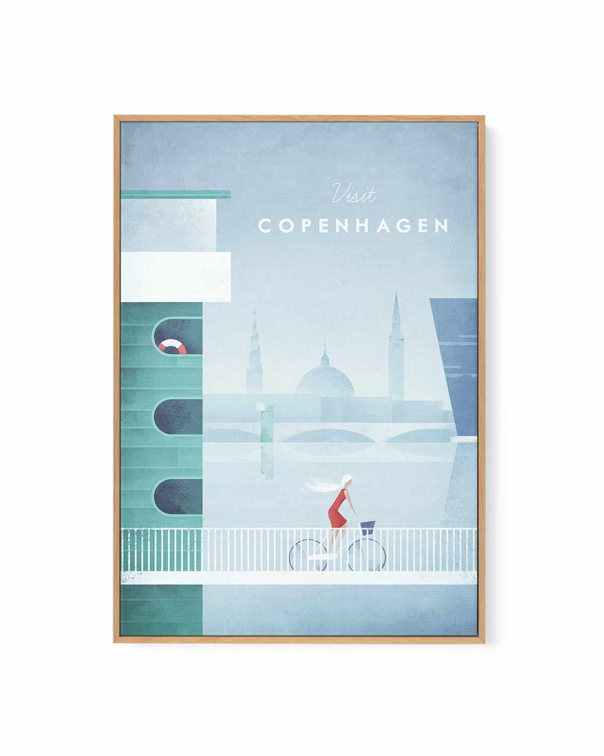 Copenhagen by Henry Rivers | Framed Canvas Art Print