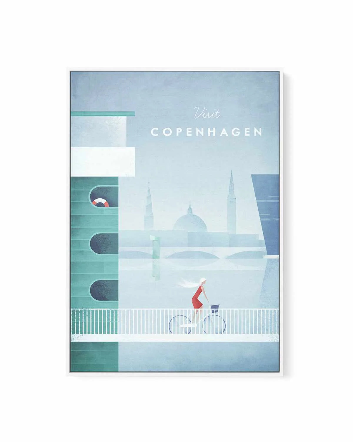 Copenhagen by Henry Rivers | Framed Canvas Art Print from Olive et Oriel where you can shop wallpaper and artworks online