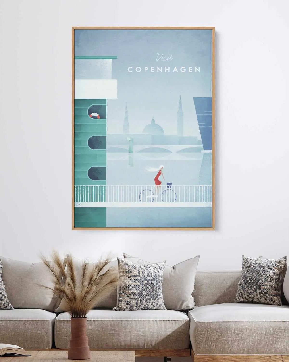 Copenhagen by Henry Rivers | Framed Canvas Art Print from Olive et Oriel where you can shop wallpaper and artworks online