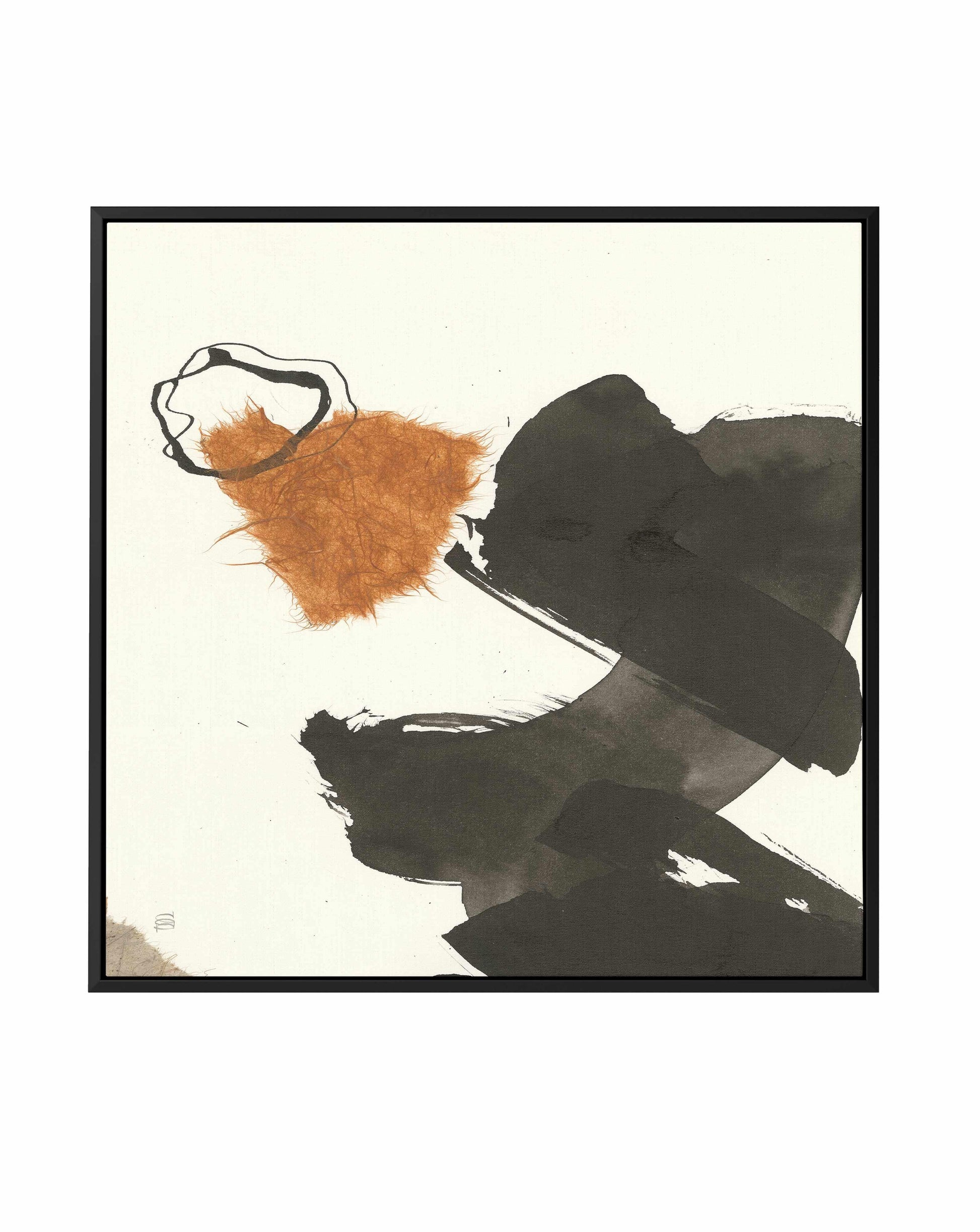 Copper Linked V | Framed Canvas Art Print from Olive et Oriel where you can shop wallpaper and artworks online