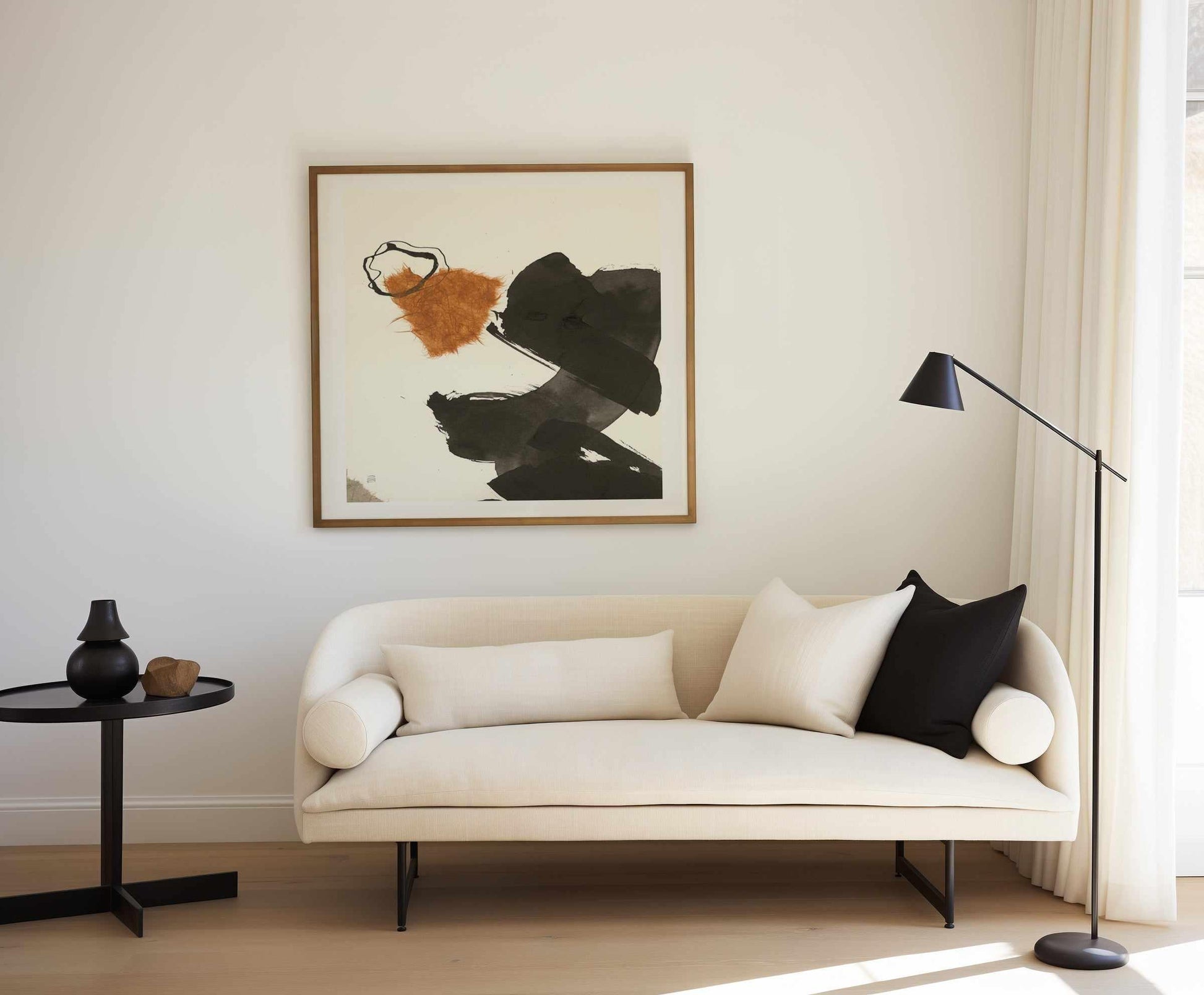 Copper Linked V | Art Print from Olive et Oriel where you can shop wallpaper and artworks online