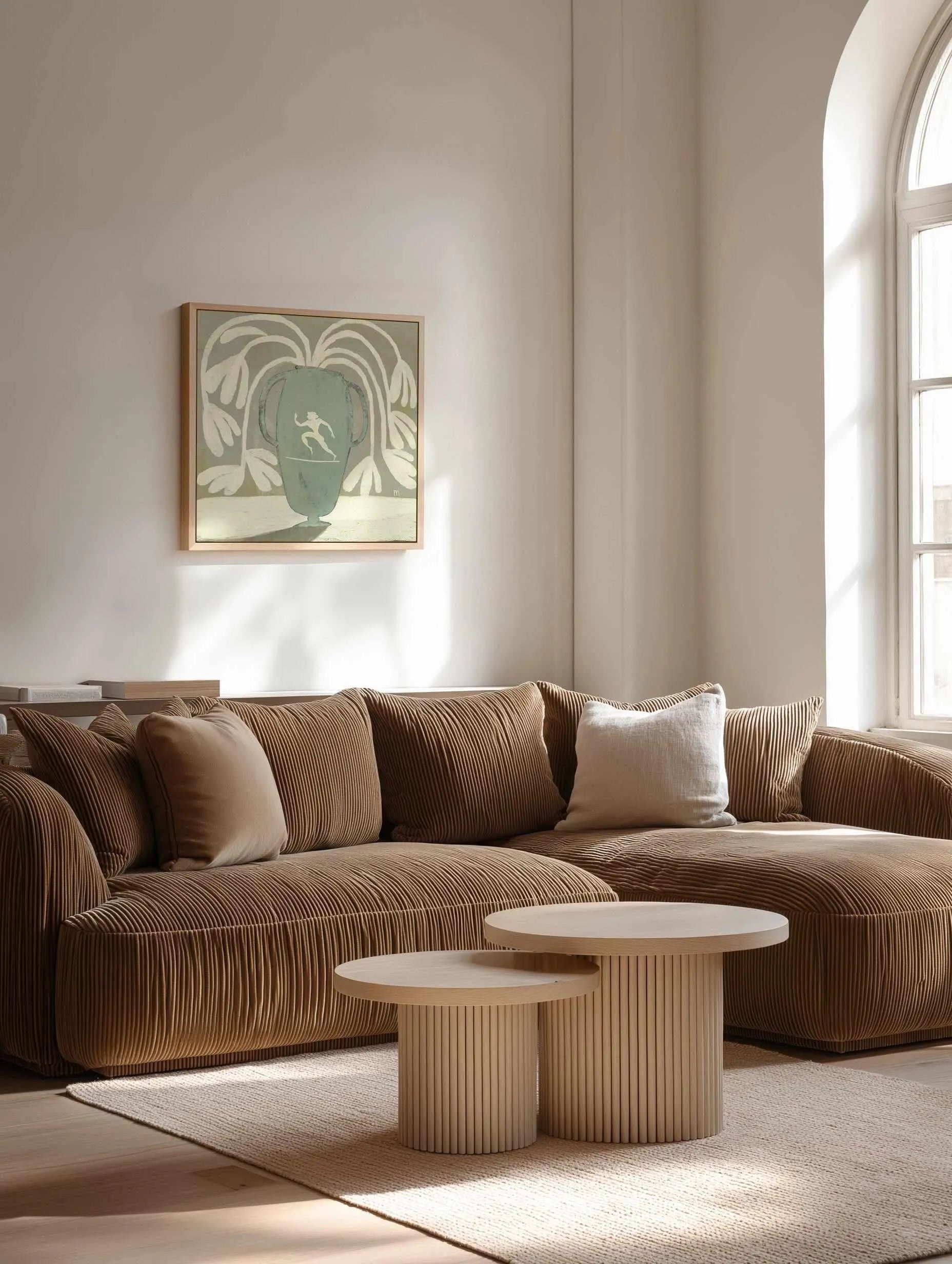 Copper Vase With Runner by Marco Marella | Framed Canvas Art Print from Olive et Oriel where you can shop wallpaper and artworks online