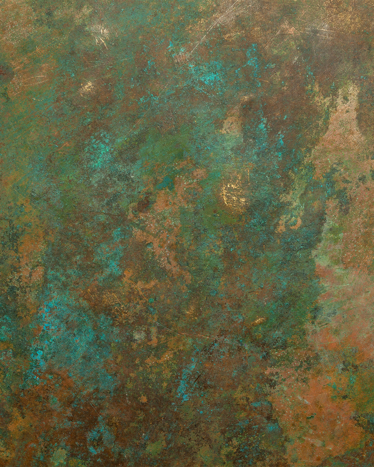 Copper Patina Mural Wallpaper