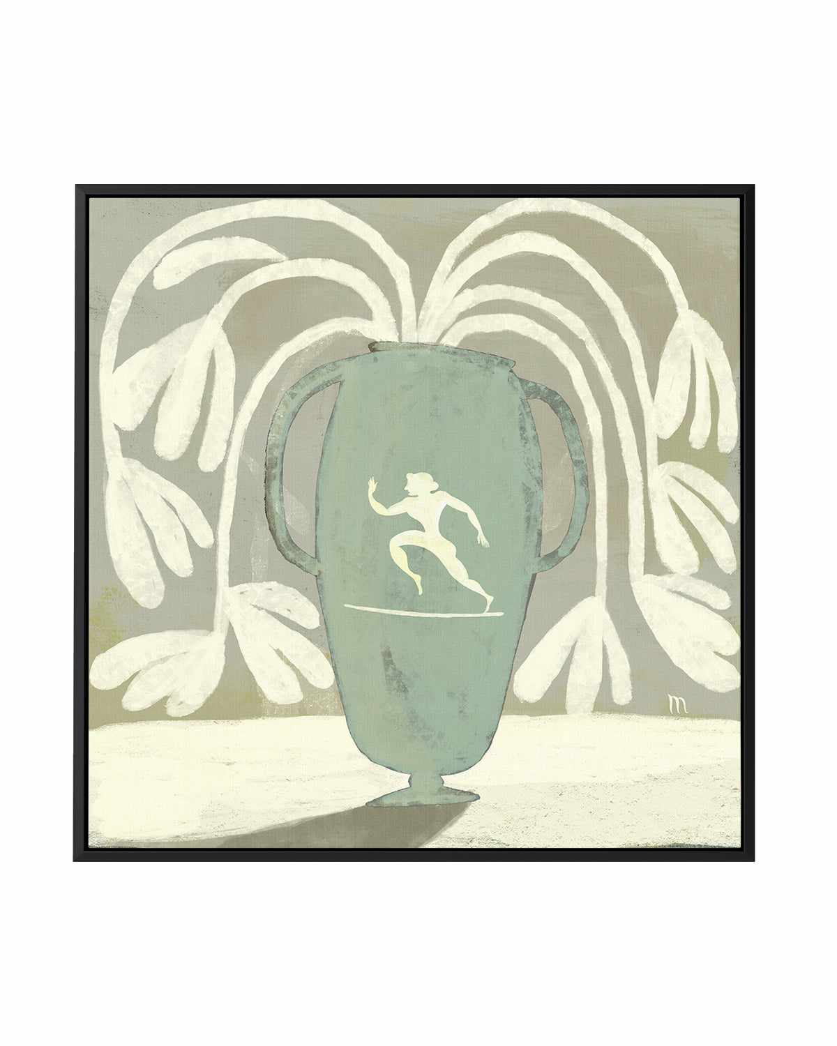 Copper Vase With Runner by Marco Marella | Framed Canvas Art Print