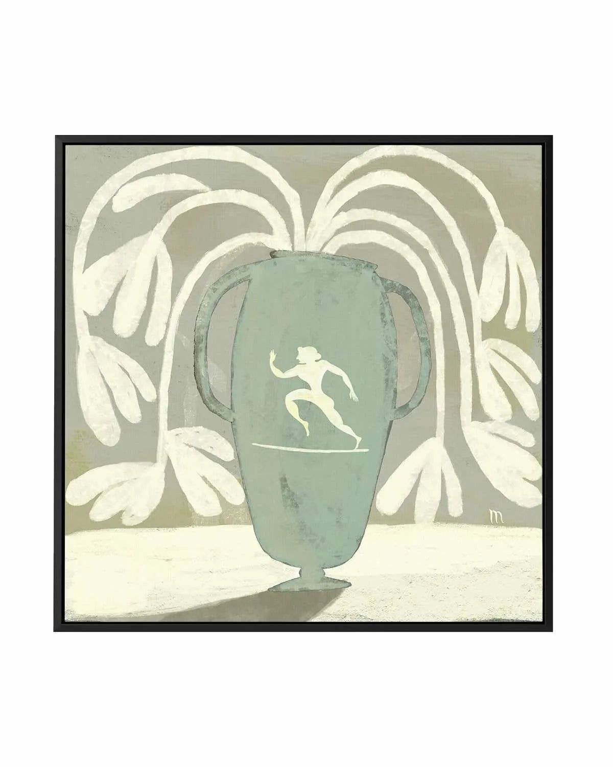 Copper Vase With Runner by Marco Marella | Framed Canvas Art Print from Olive et Oriel where you can shop wallpaper and artworks online