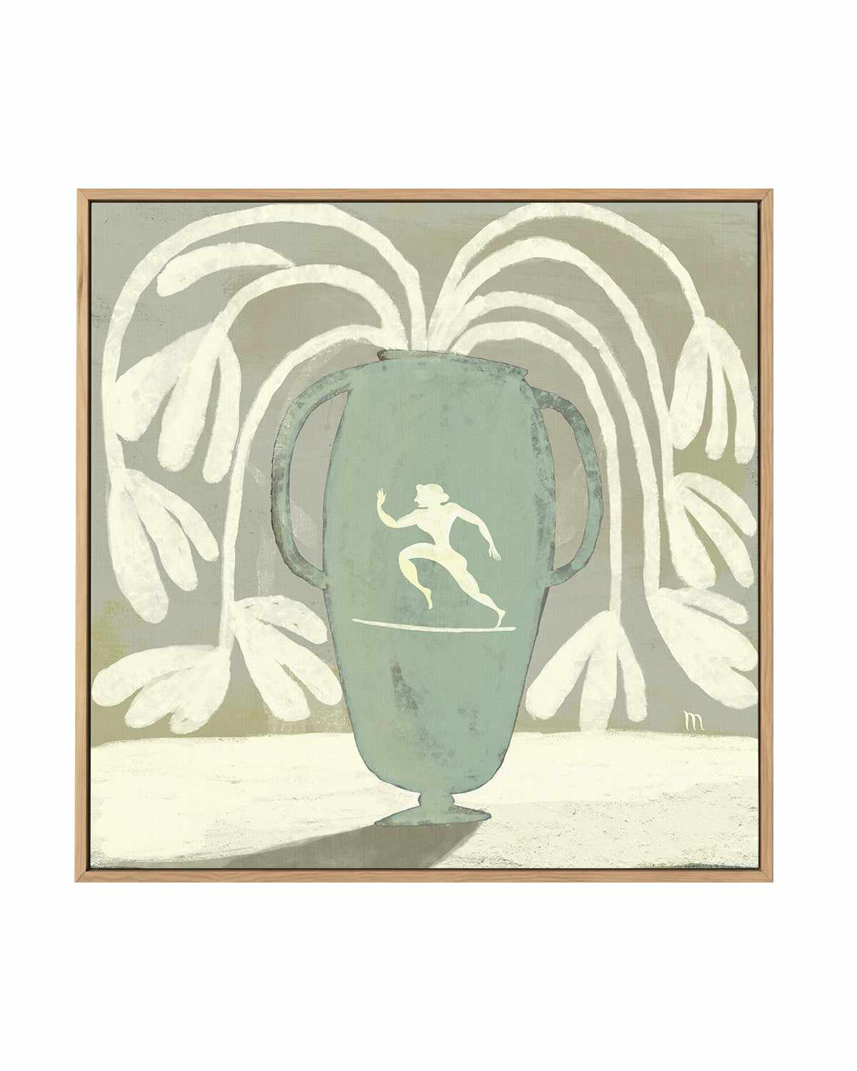 Copper Vase With Runner by Marco Marella | Framed Canvas Art Print