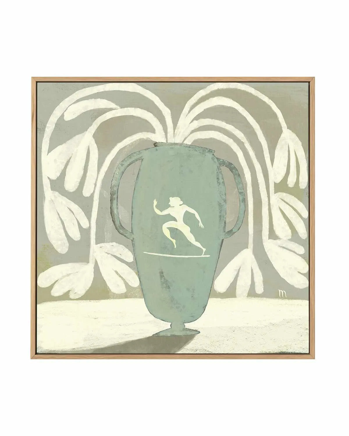 Copper Vase With Runner by Marco Marella | Framed Canvas Art Print from Olive et Oriel where you can shop wallpaper and artworks online
