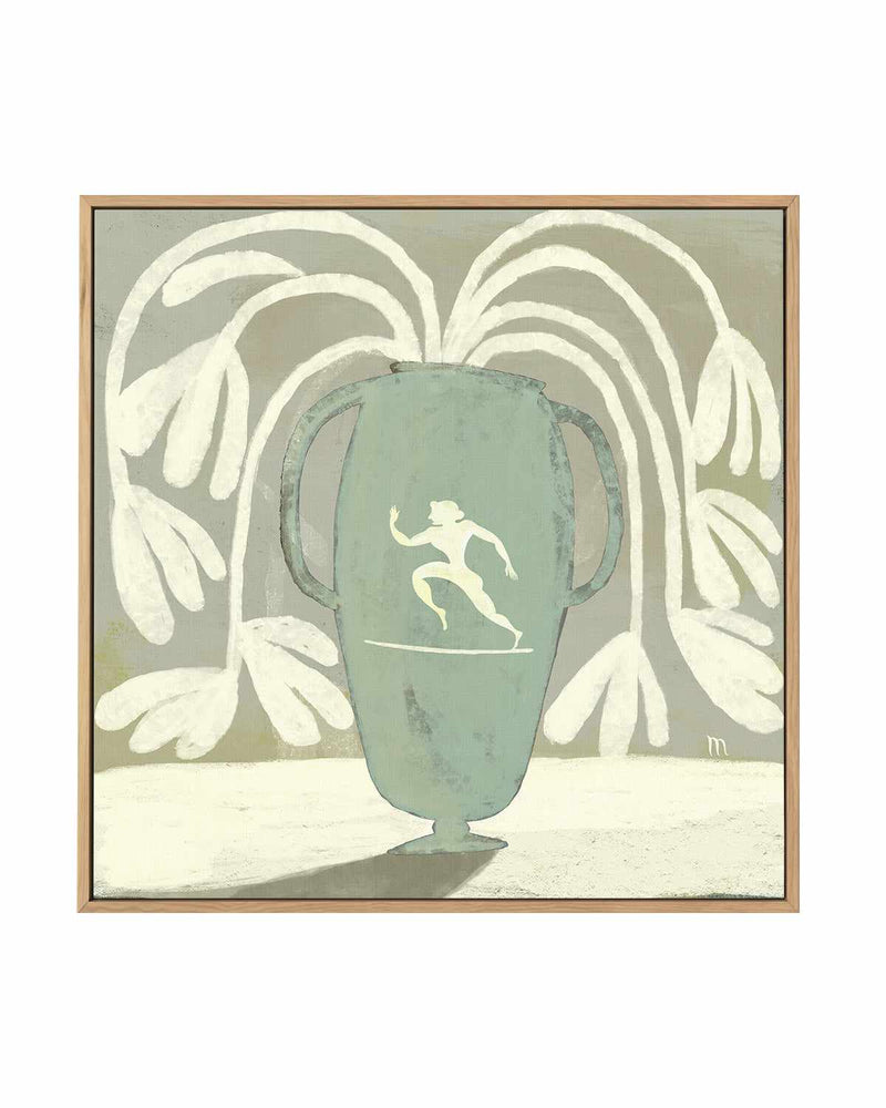 Copper Vase With Runner by Marco Marella | Framed Canvas Art Print