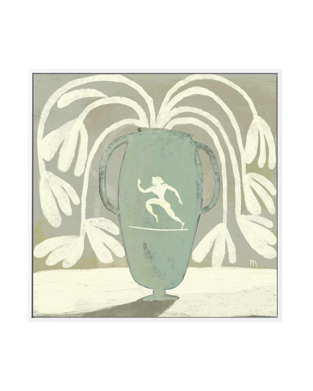 Copper Vase With Runner by Marco Marella | Framed Canvas Art Print