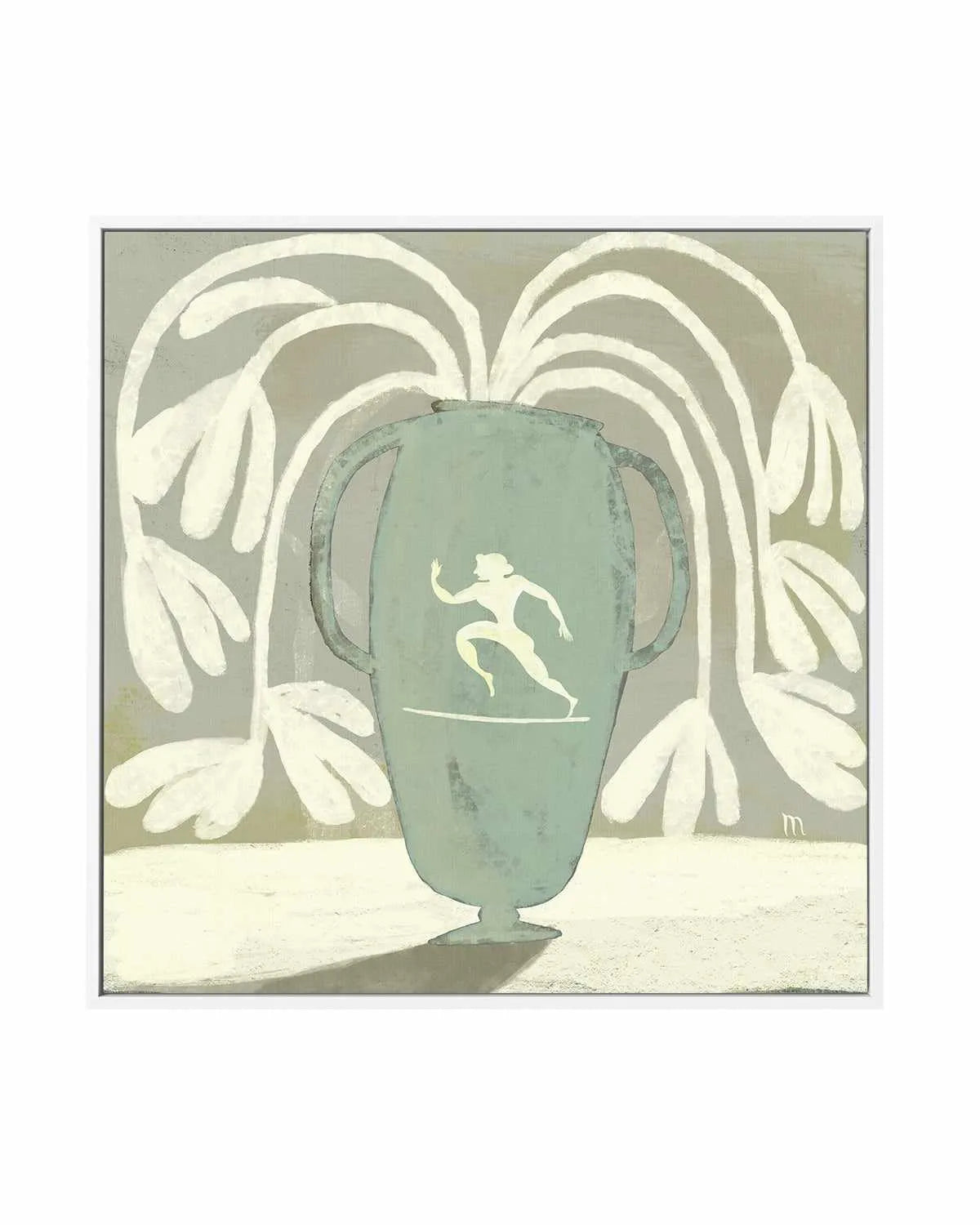 Copper Vase With Runner by Marco Marella | Framed Canvas Art Print from Olive et Oriel where you can shop wallpaper and artworks online