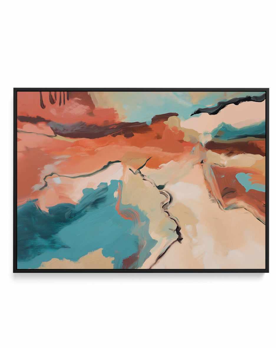 Coral Break | Framed Canvas Art Print from Olive et Oriel where you can shop wallpaper and artworks online