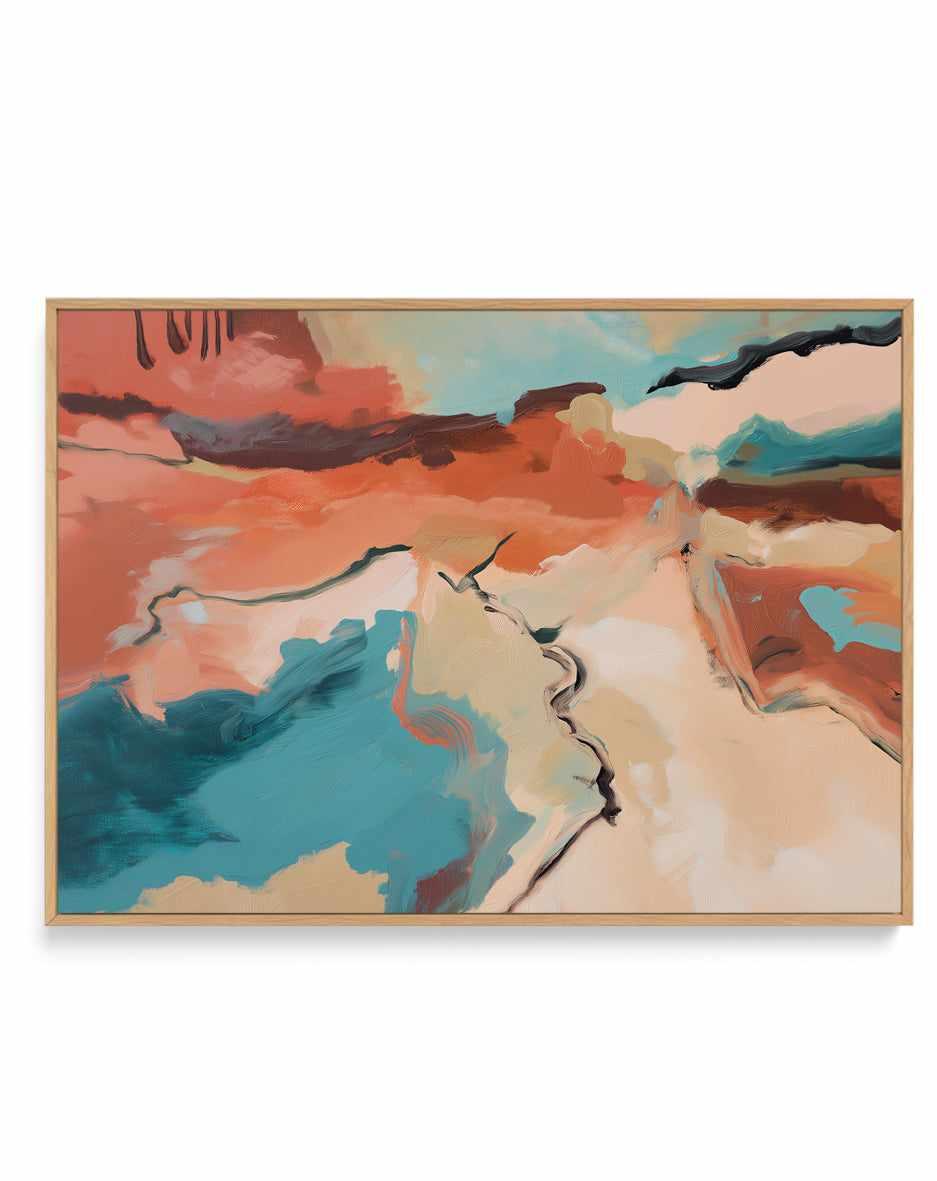 Coral Break | Framed Canvas Art Print from Olive et Oriel where you can shop wallpaper and artworks online