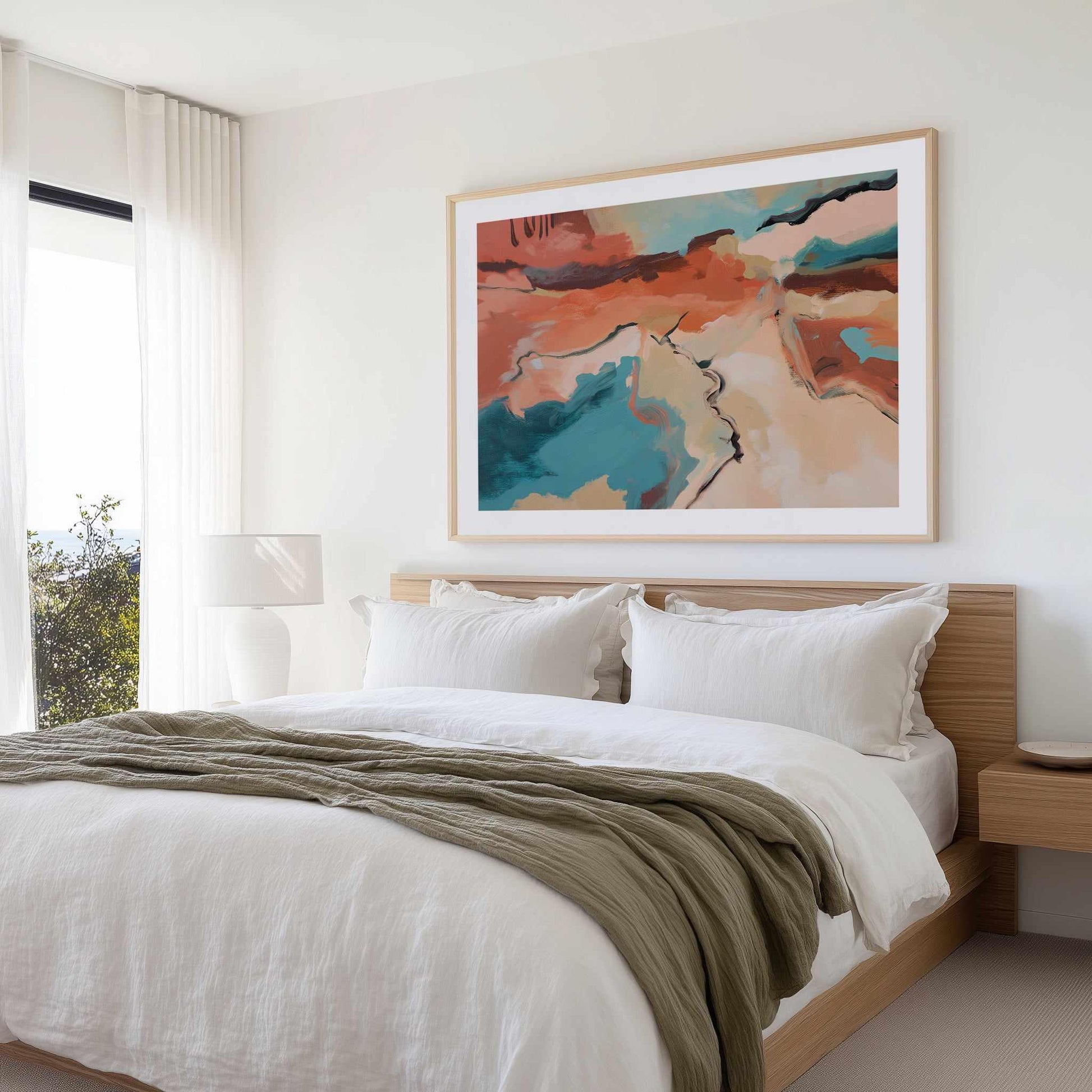 Coral Break | Art Print from Olive et Oriel where you can shop wallpaper and artworks online