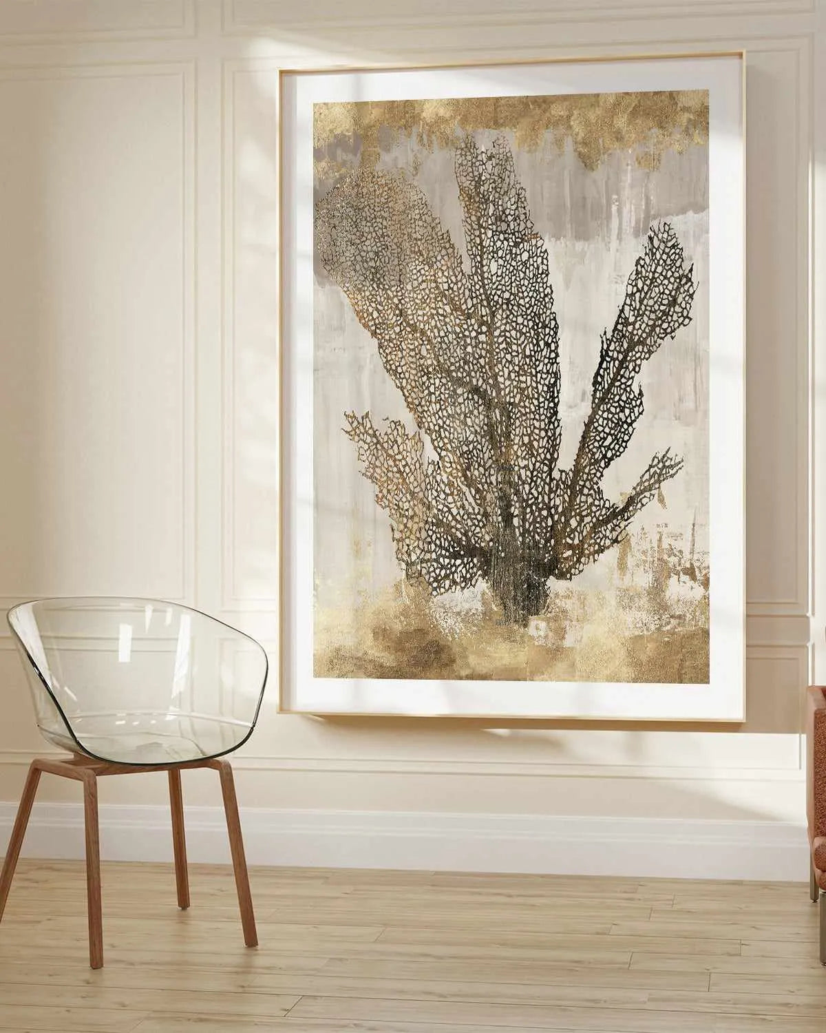 Coral Splendour I Art Print from Olive et Oriel where you can shop wallpaper and artworks online