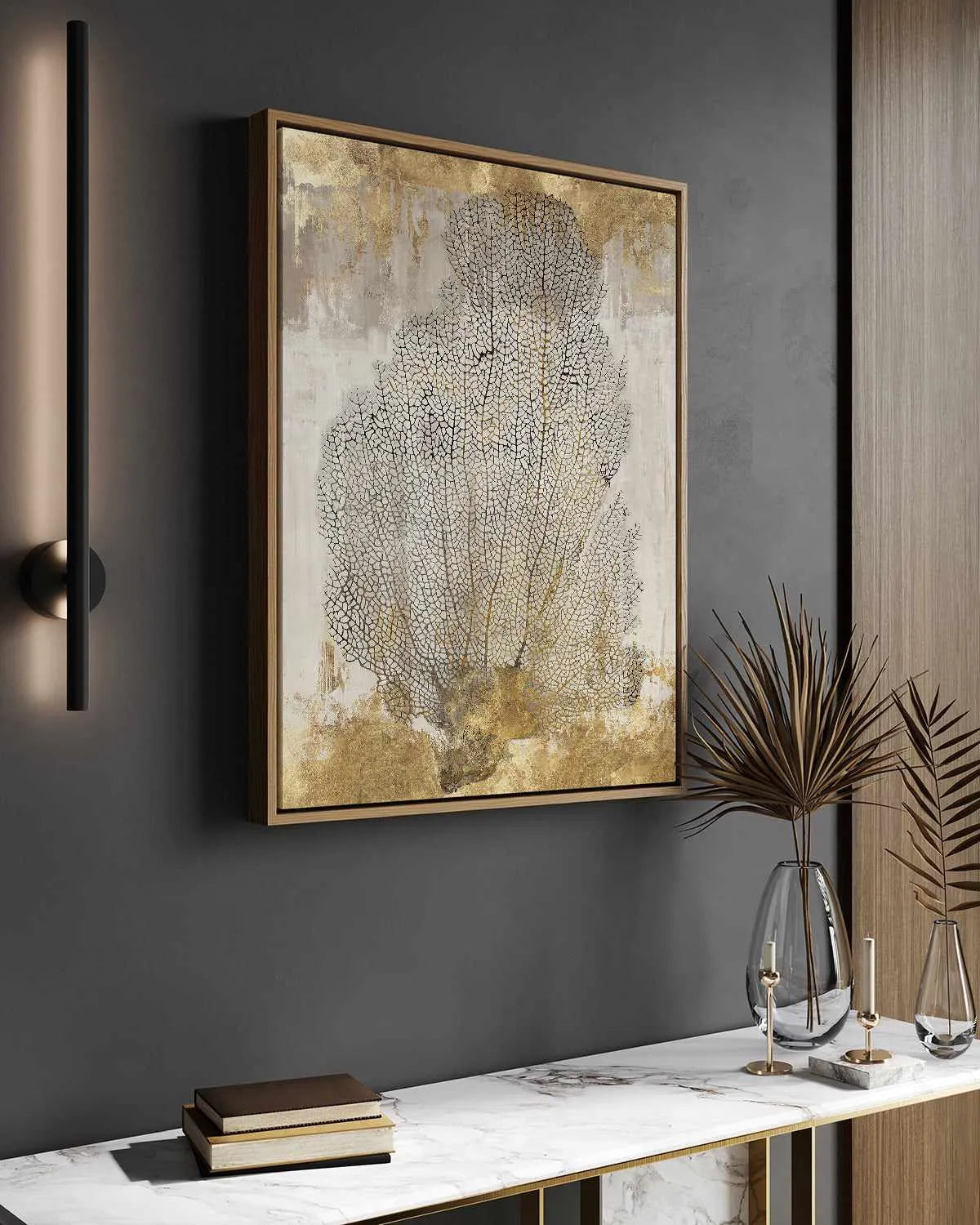 Coral Splendour II | Framed Canvas Art Print from Olive et Oriel where you can shop wallpaper and artworks online