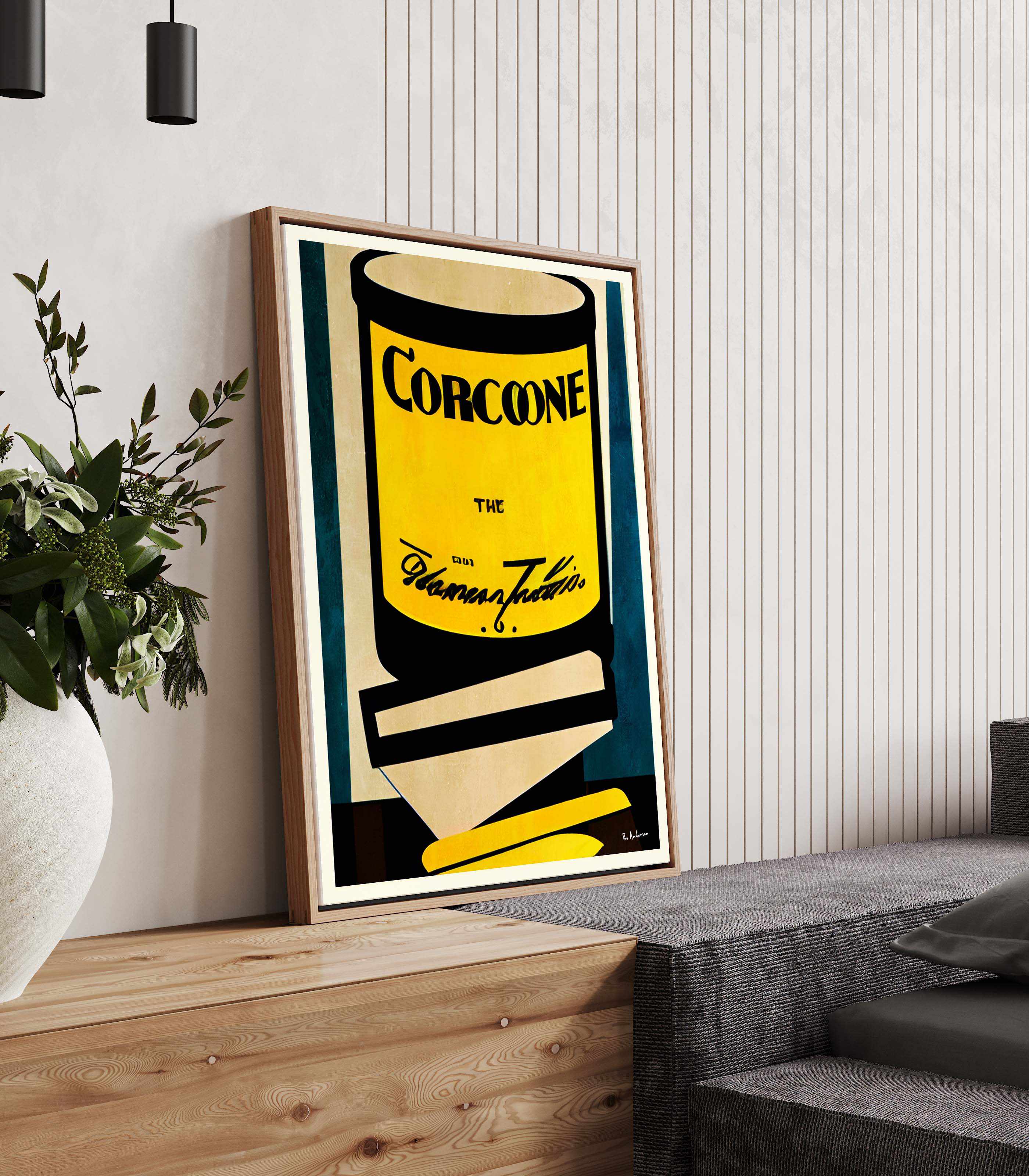 Corcoone by Bo Andersone | Framed Canvas Art Print