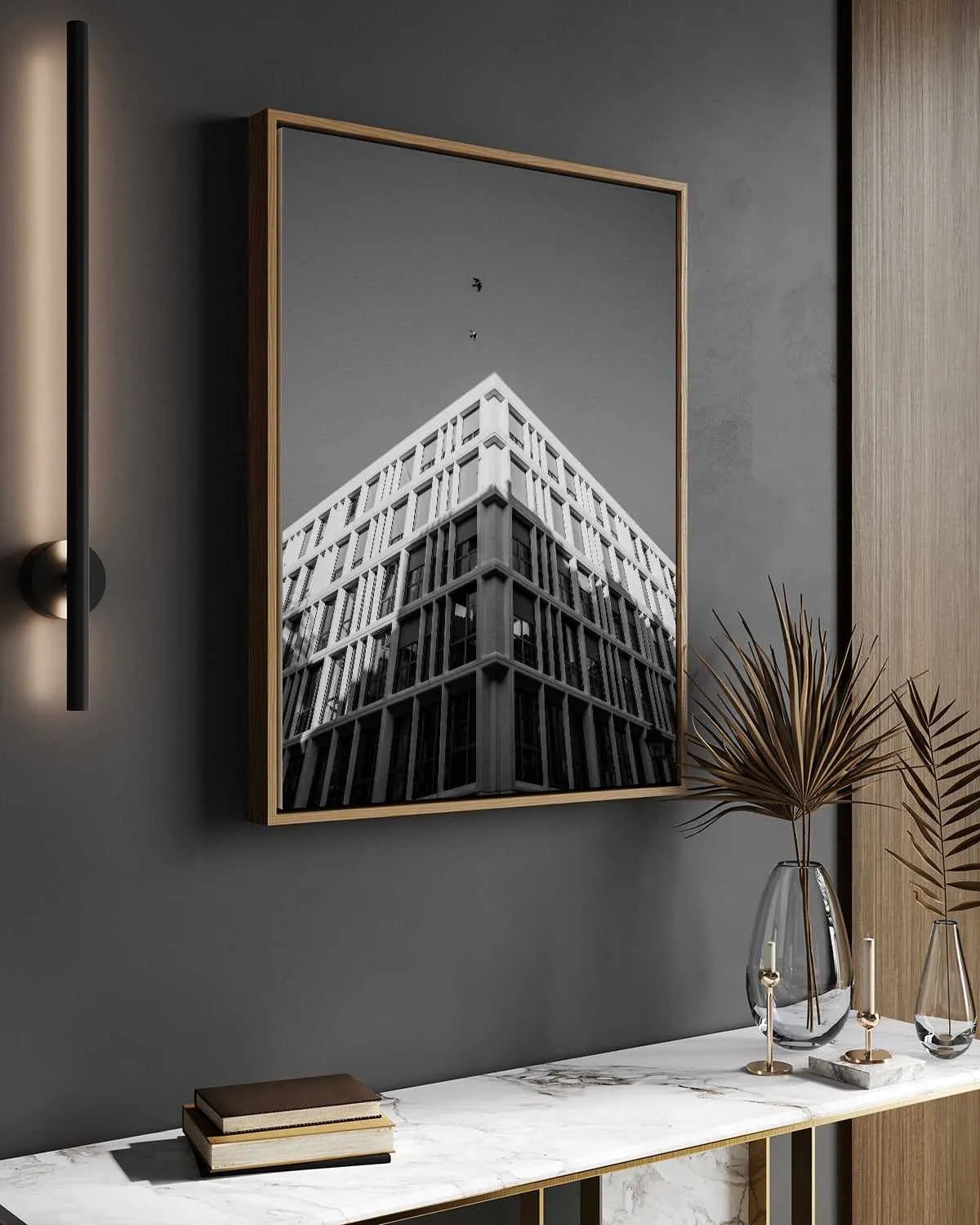 Corners by Jovani Demetrie | Framed Canvas Art Print from Olive et Oriel where you can shop wallpaper and artworks online