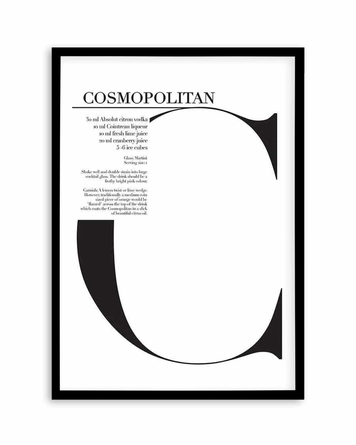 Cosmopolitan Art Print