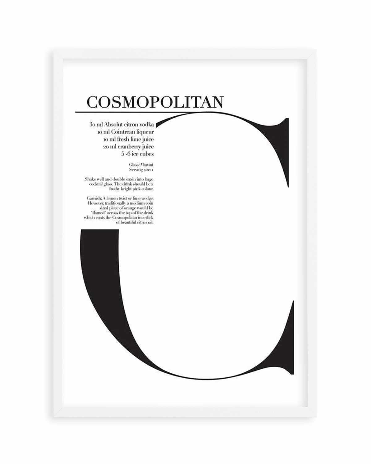 Cosmopolitan Art Print