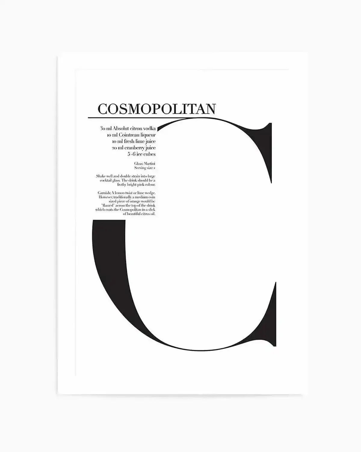 Cosmopolitan Art Print from Olive et Oriel where you can shop wallpaper and artworks online