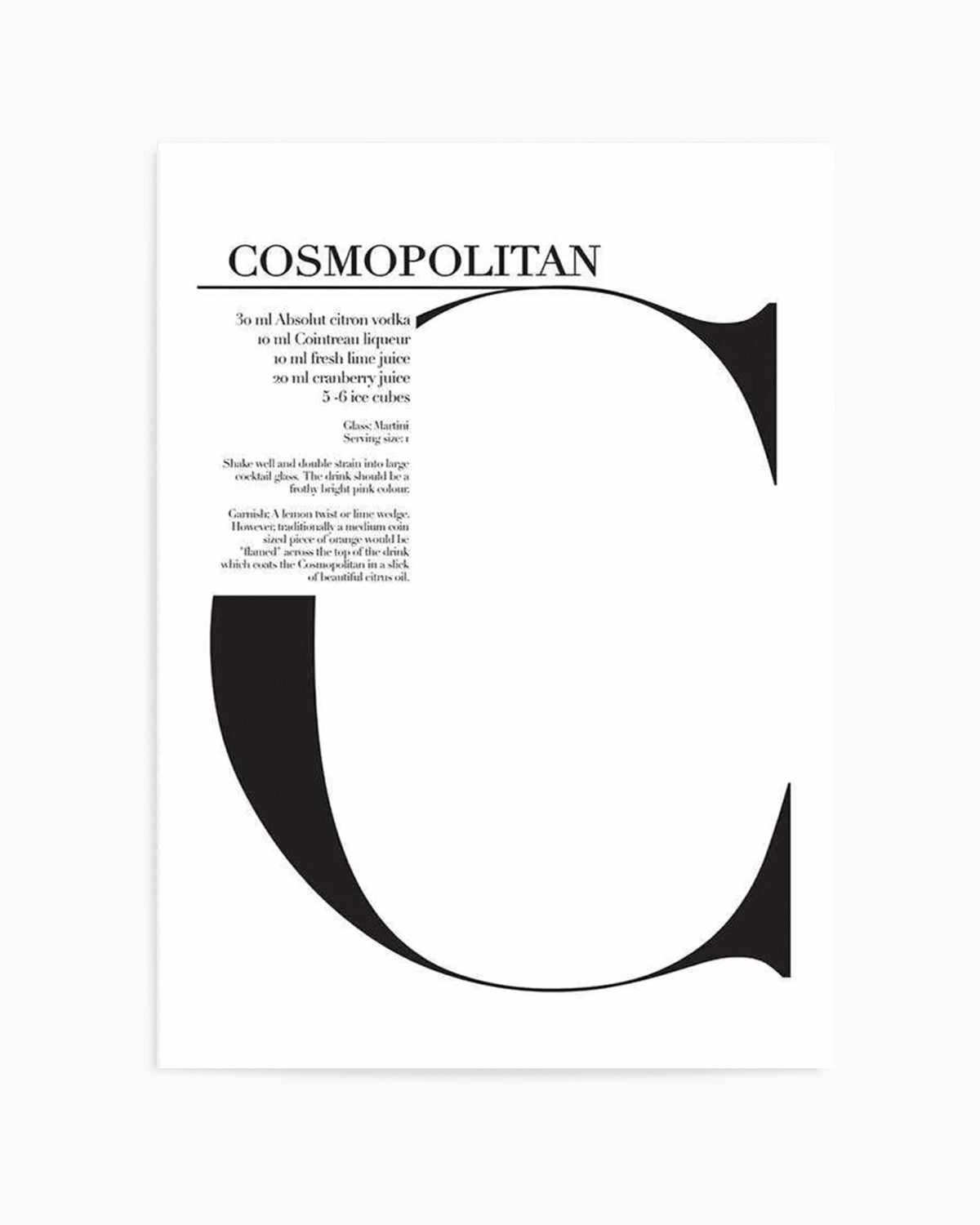 Cosmopolitan Art Print