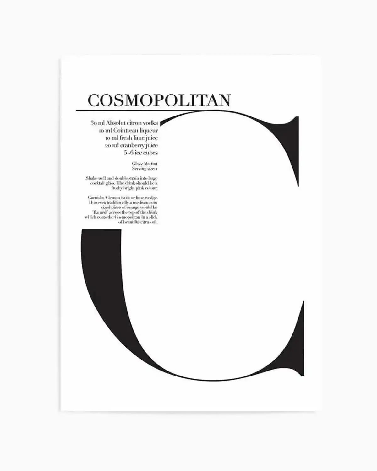 Cosmopolitan Art Print from Olive et Oriel where you can shop wallpaper and artworks online