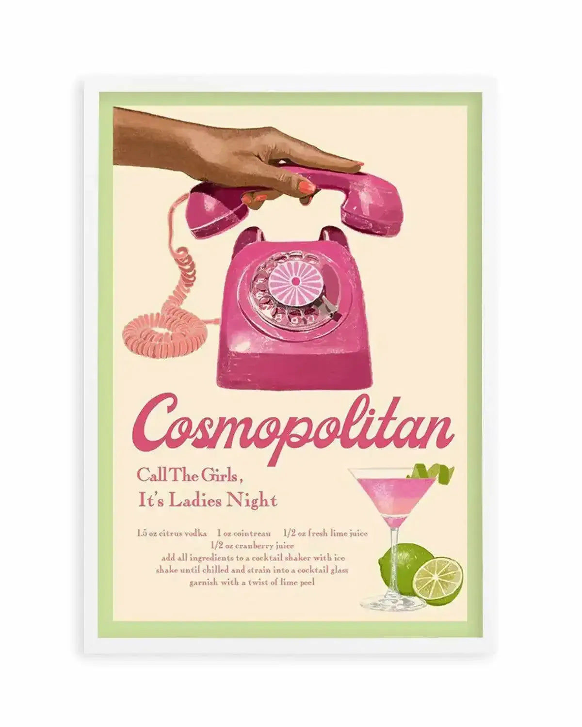 Cosmopolitan By Jenny Liz Rome Art Print from Olive et Oriel where you can shop wallpaper and artworks online