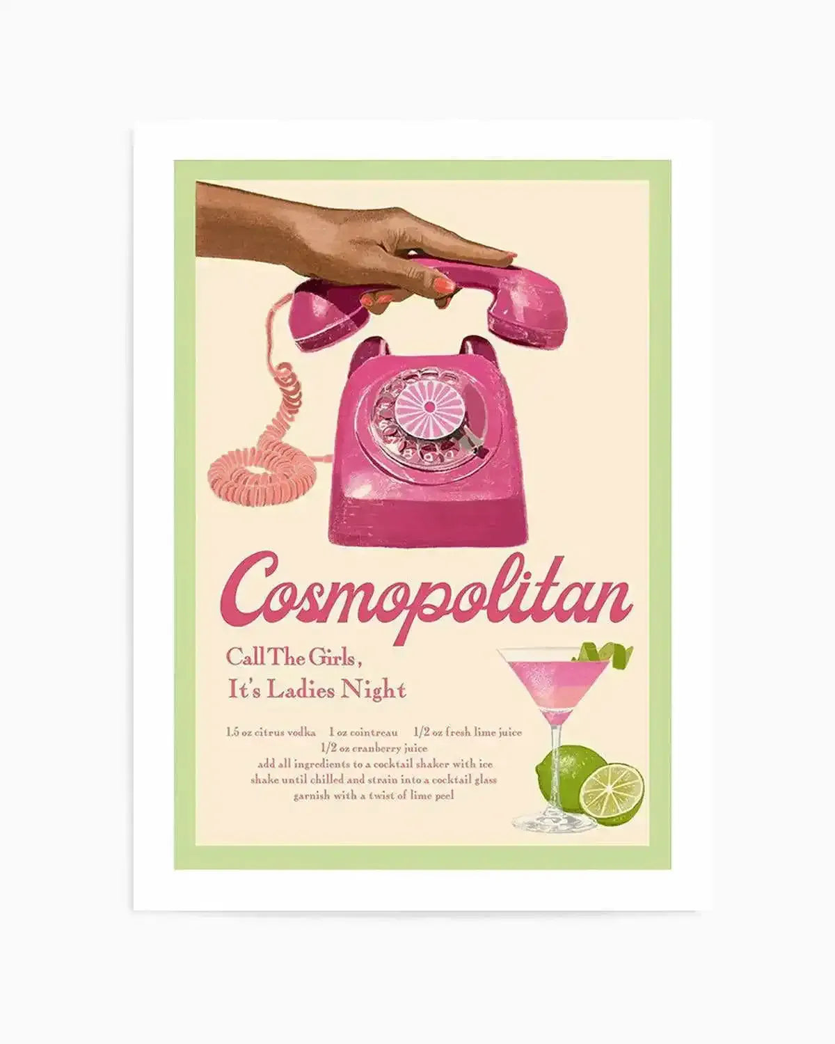 Cosmopolitan By Jenny Liz Rome Art Print from Olive et Oriel where you can shop wallpaper and artworks online