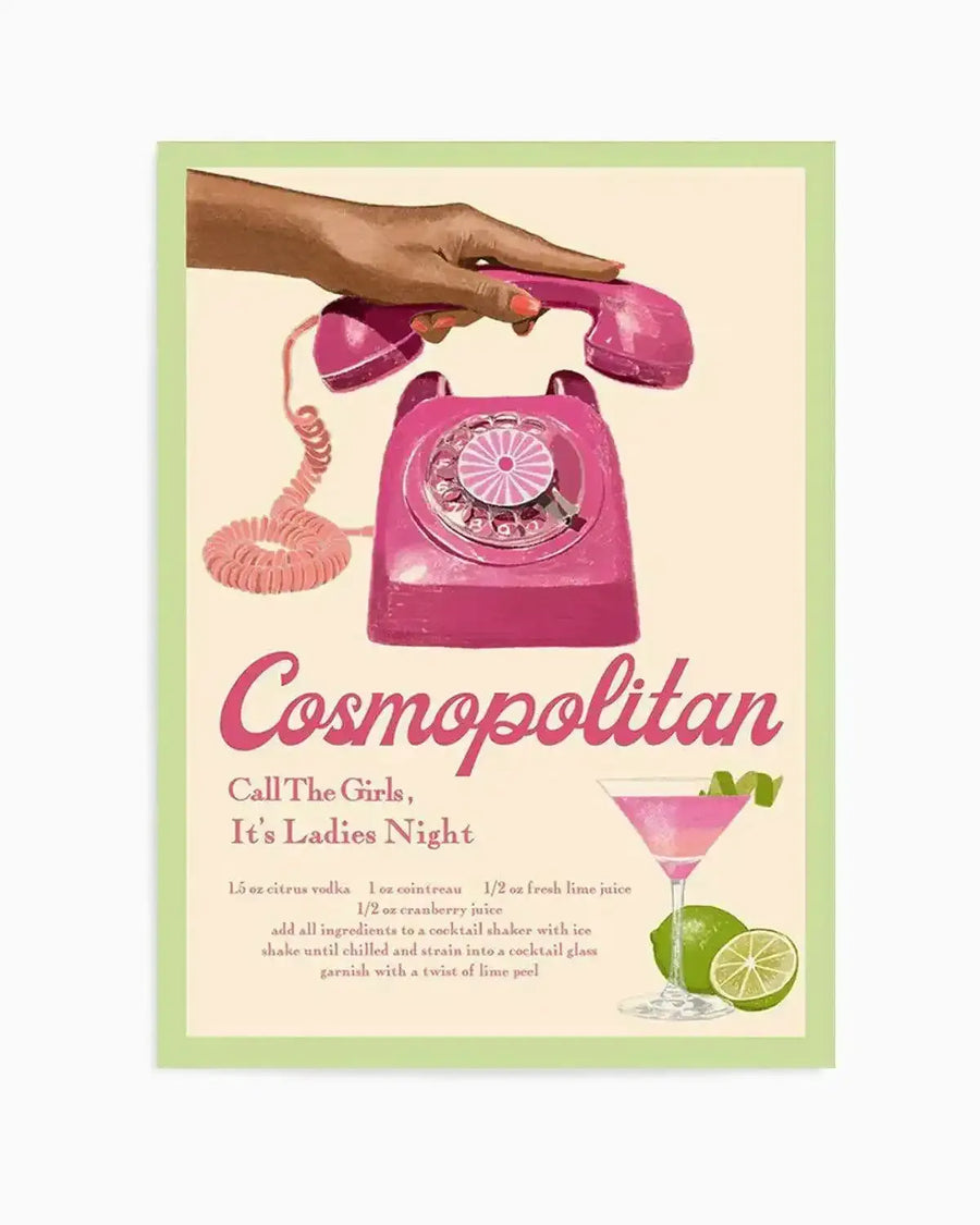 Cosmopolitan By Jenny Liz Rome Art Print from Olive et Oriel where you can shop wallpaper and artworks online