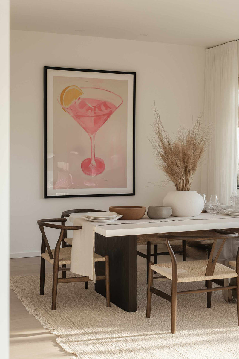 Cosmopolitan Cocktails | Art Print from Olive et Oriel where you can shop wallpaper and artworks online