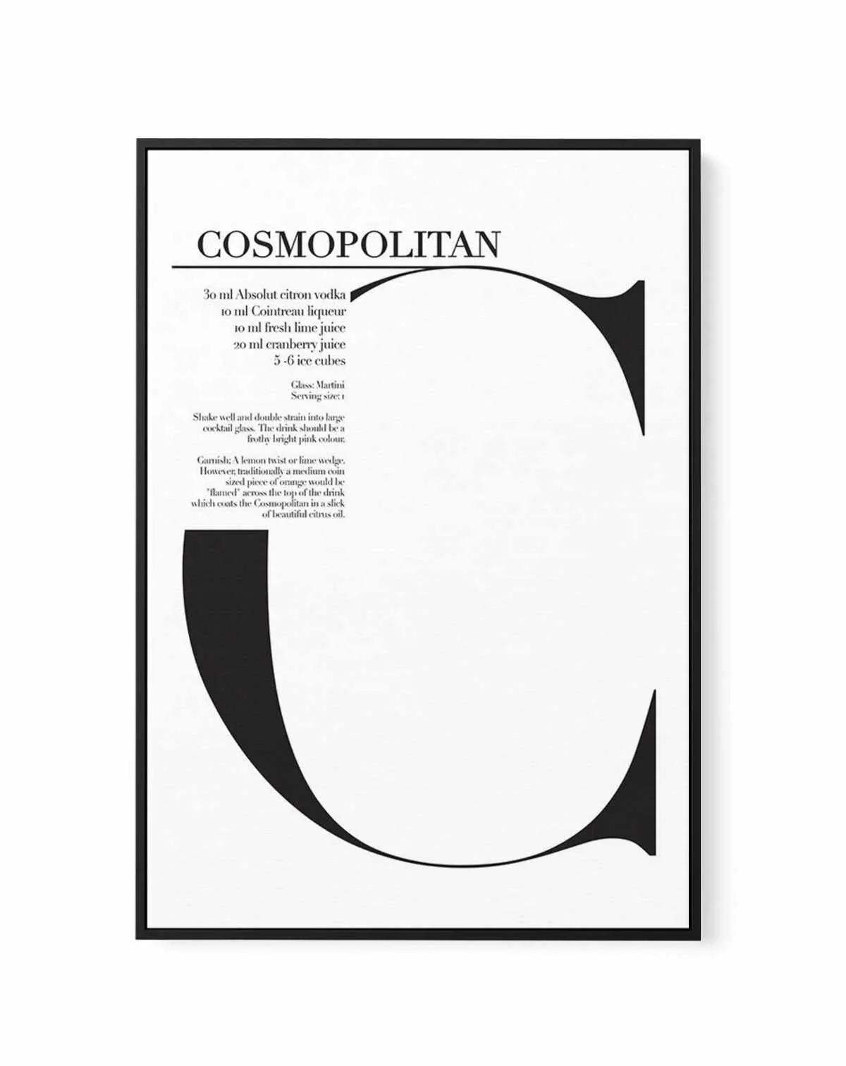Cosmopolitan | Framed Canvas-CANVAS-You can shop wall art online with Olive et Oriel for everything from abstract art to fun kids wall art. Our beautiful modern art prints and canvas art are available from large canvas prints to wall art paintings and our proudly Australian artwork collection offers only the highest quality framed large wall art and canvas art Australia - You can buy fashion photography prints or Hampton print posters and paintings on canvas from Olive et Oriel and have them del