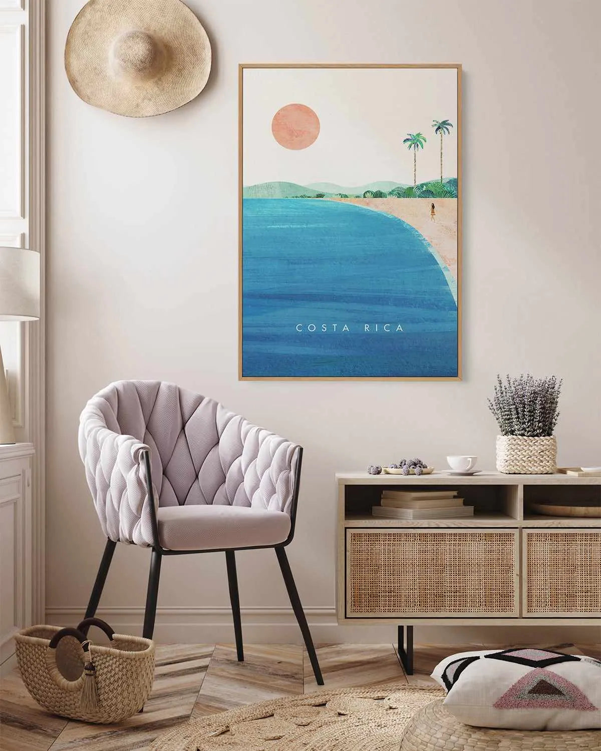 Costa Rica by Henry Rivers | Framed Canvas Art Print from Olive et Oriel where you can shop wallpaper and artworks online