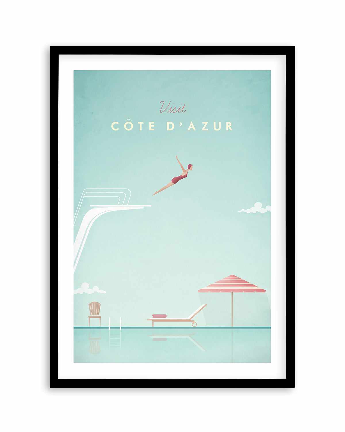 Cote d'Azur by Henry Rivers Art Print