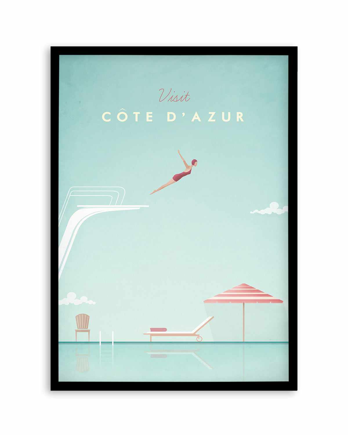 Cote d'Azur by Henry Rivers Art Print