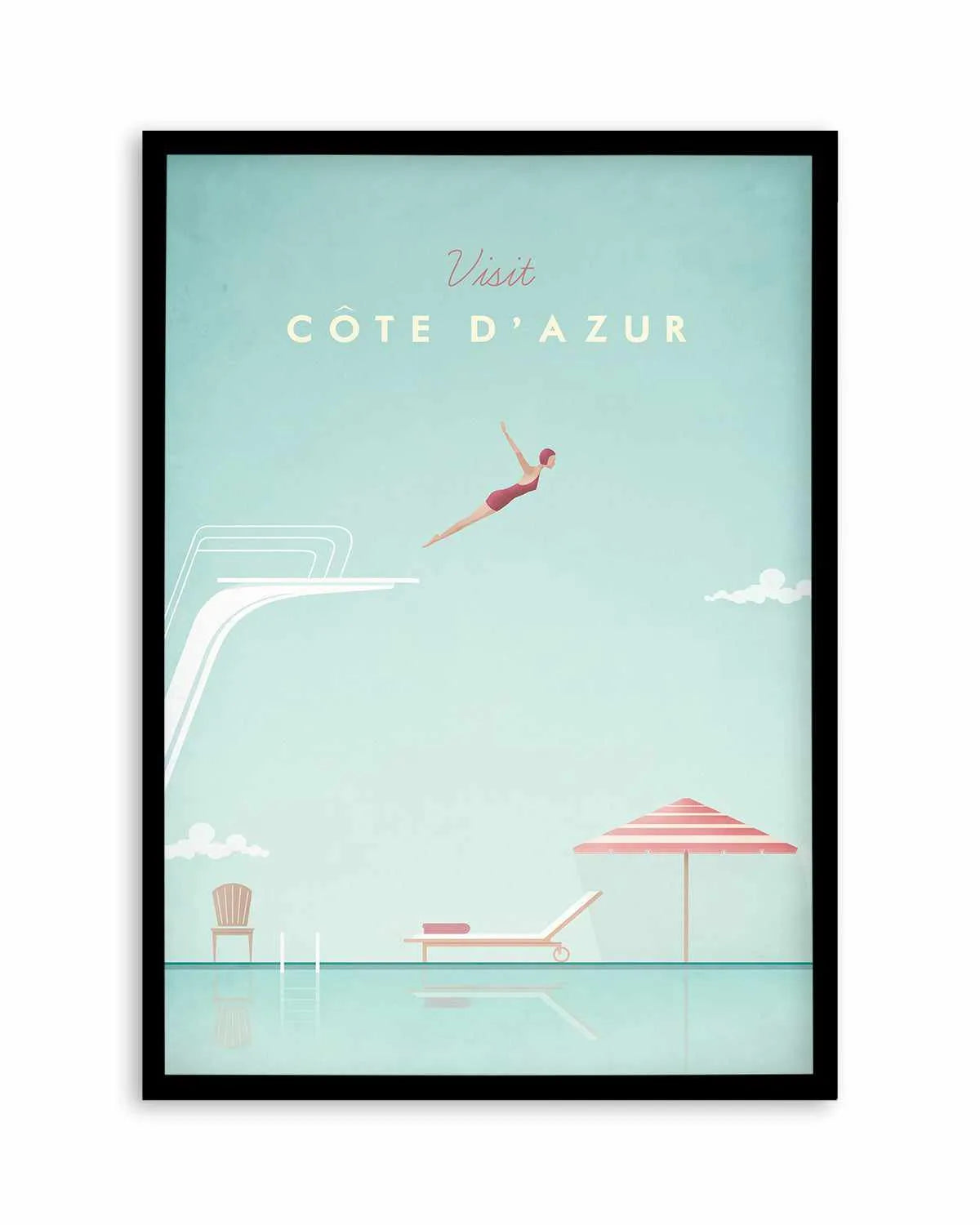 Cote d'Azur by Henry Rivers Art Print from Olive et Oriel where you can shop wallpaper and artworks online