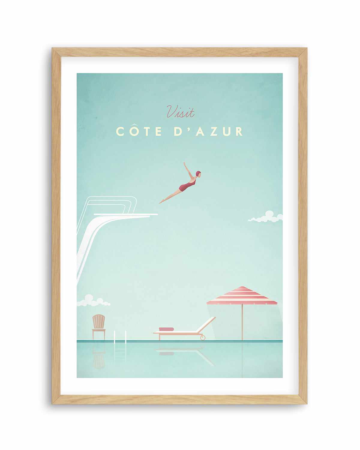 Cote d'Azur by Henry Rivers Art Print