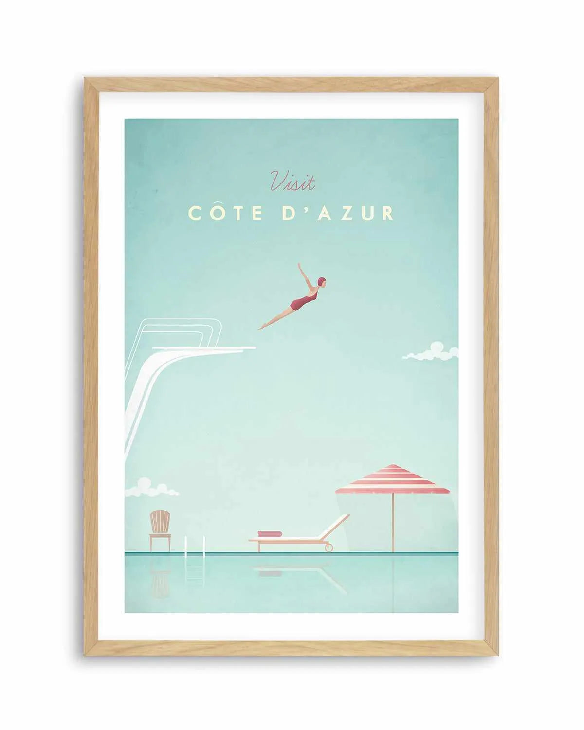 Cote d'Azur by Henry Rivers Art Print from Olive et Oriel where you can shop wallpaper and artworks online