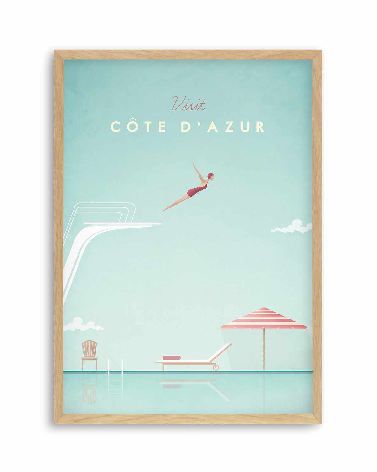 Cote d'Azur by Henry Rivers Art Print