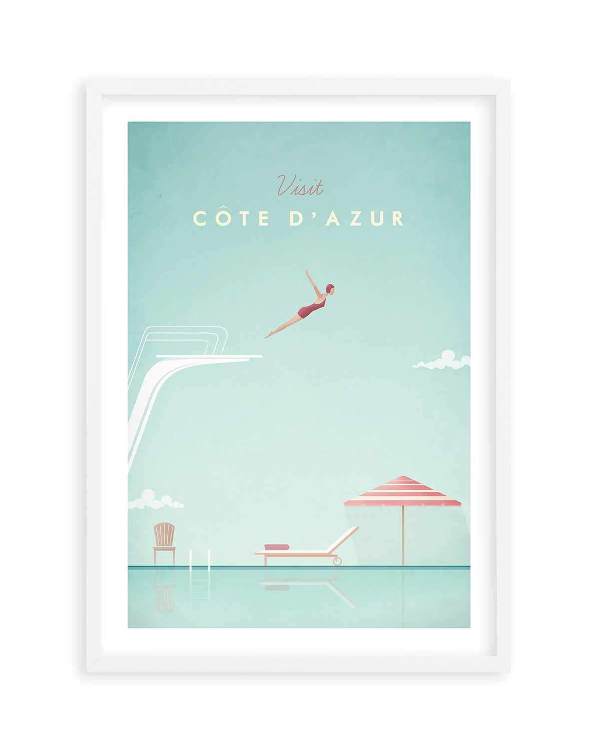 Cote d'Azur by Henry Rivers Art Print