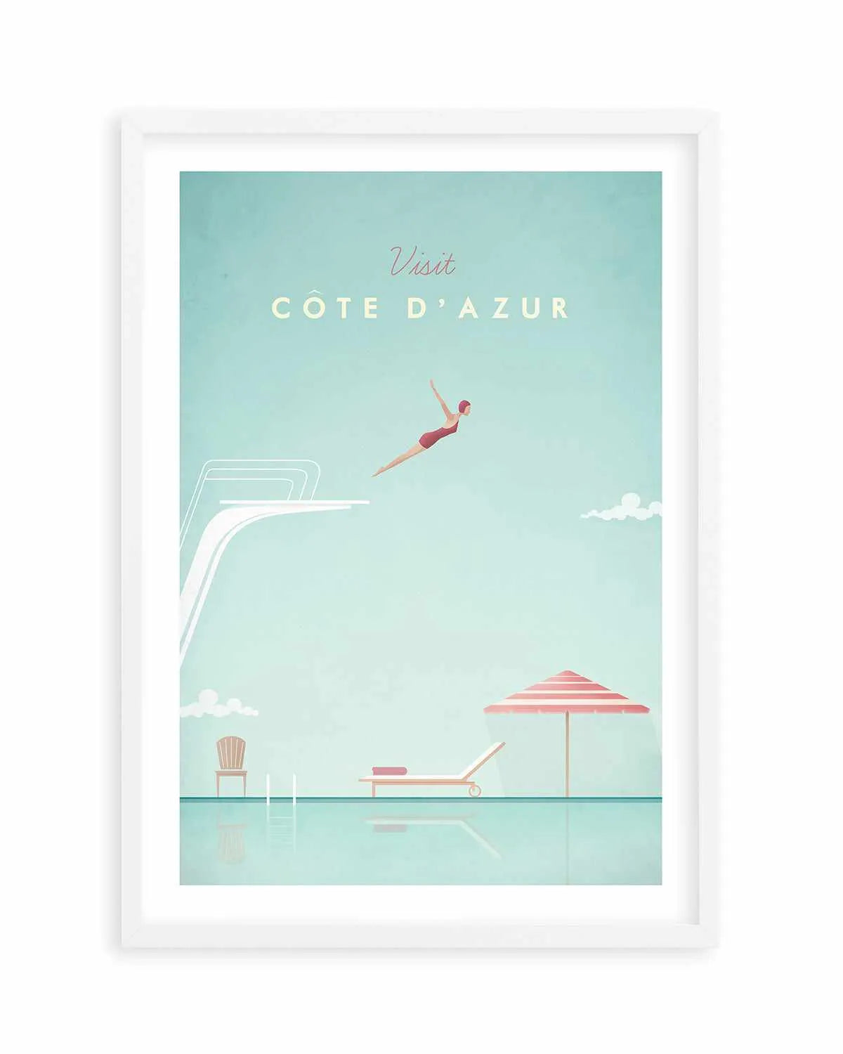 Cote d'Azur by Henry Rivers Art Print from Olive et Oriel where you can shop wallpaper and artworks online