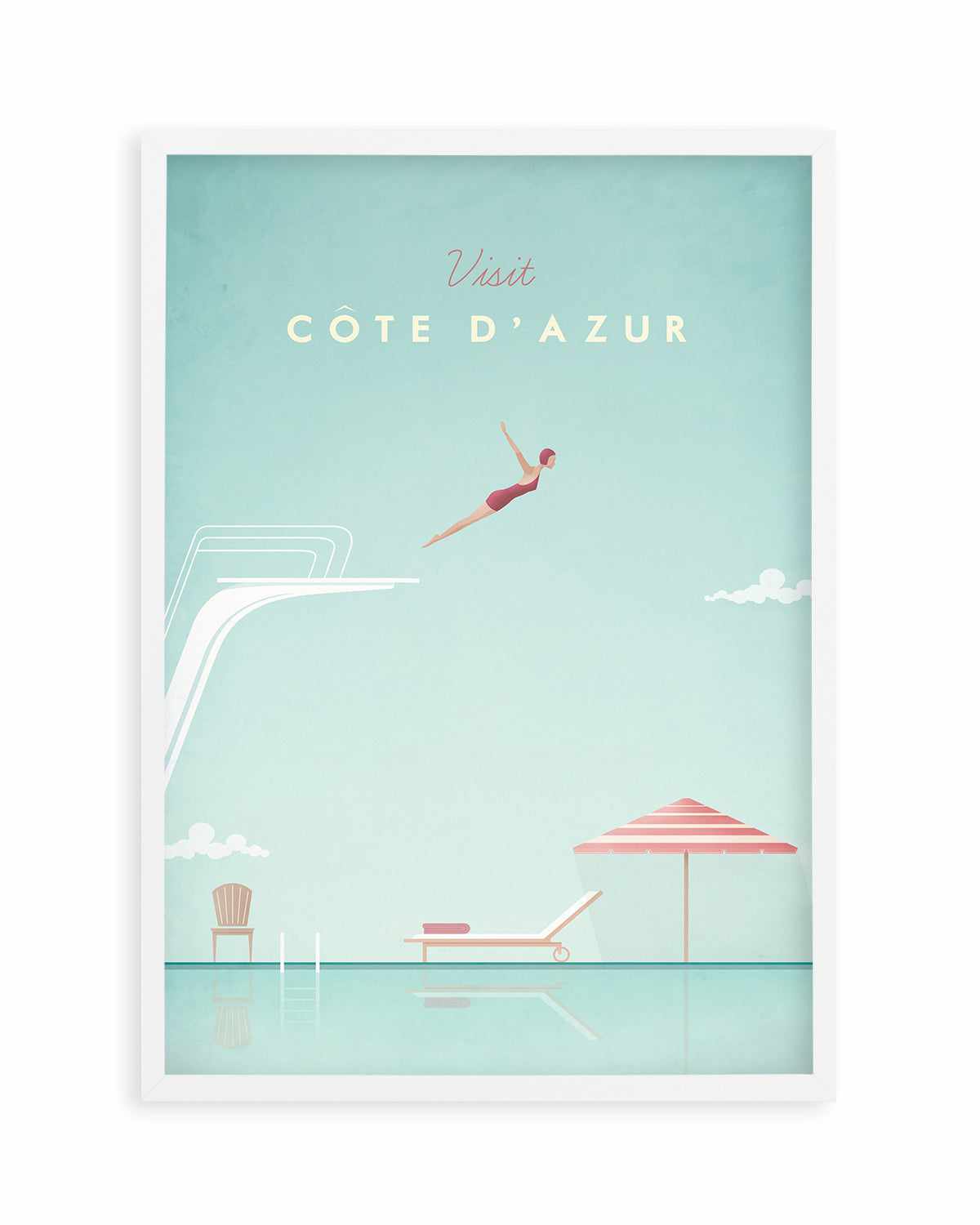 Cote d'Azur by Henry Rivers Art Print