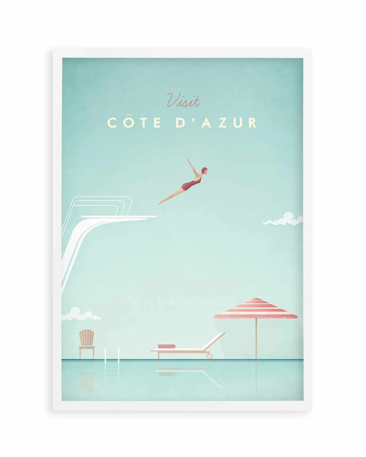 Cote d'Azur by Henry Rivers Art Print from Olive et Oriel where you can shop wallpaper and artworks online