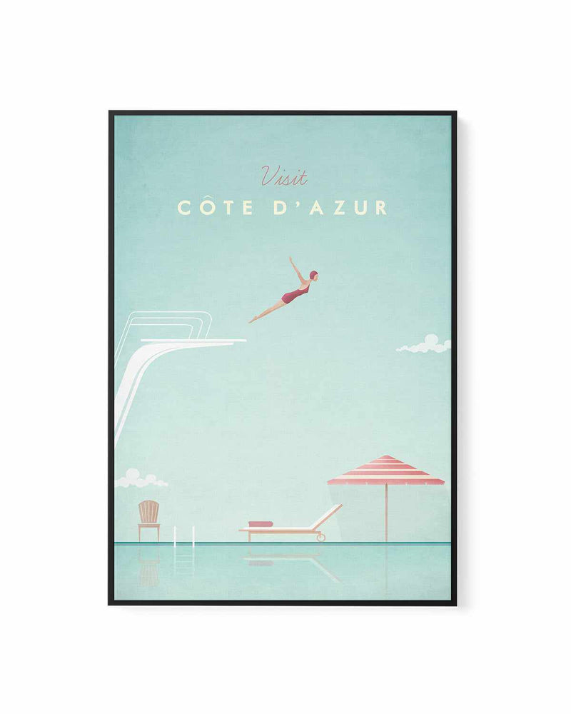 Cote d'Azur by Henry Rivers | Framed Canvas Art Print
