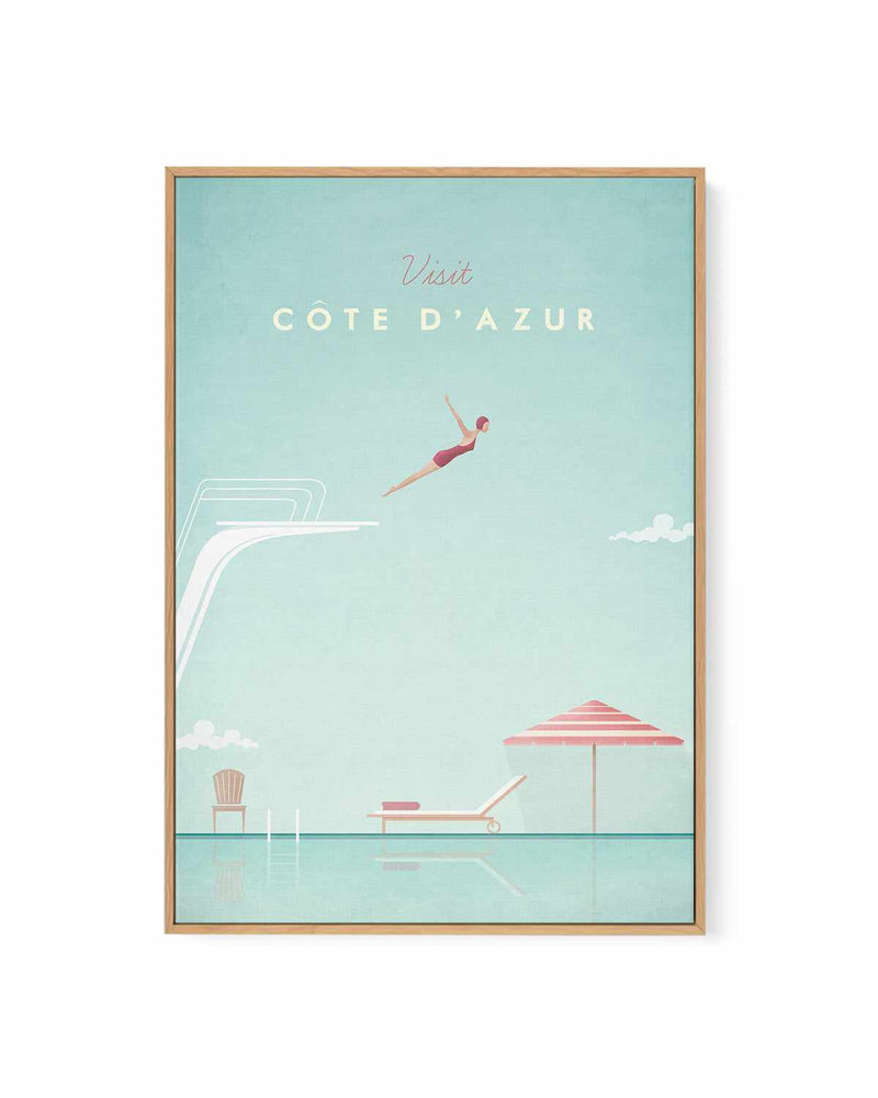 Cote d'Azur by Henry Rivers | Framed Canvas Art Print